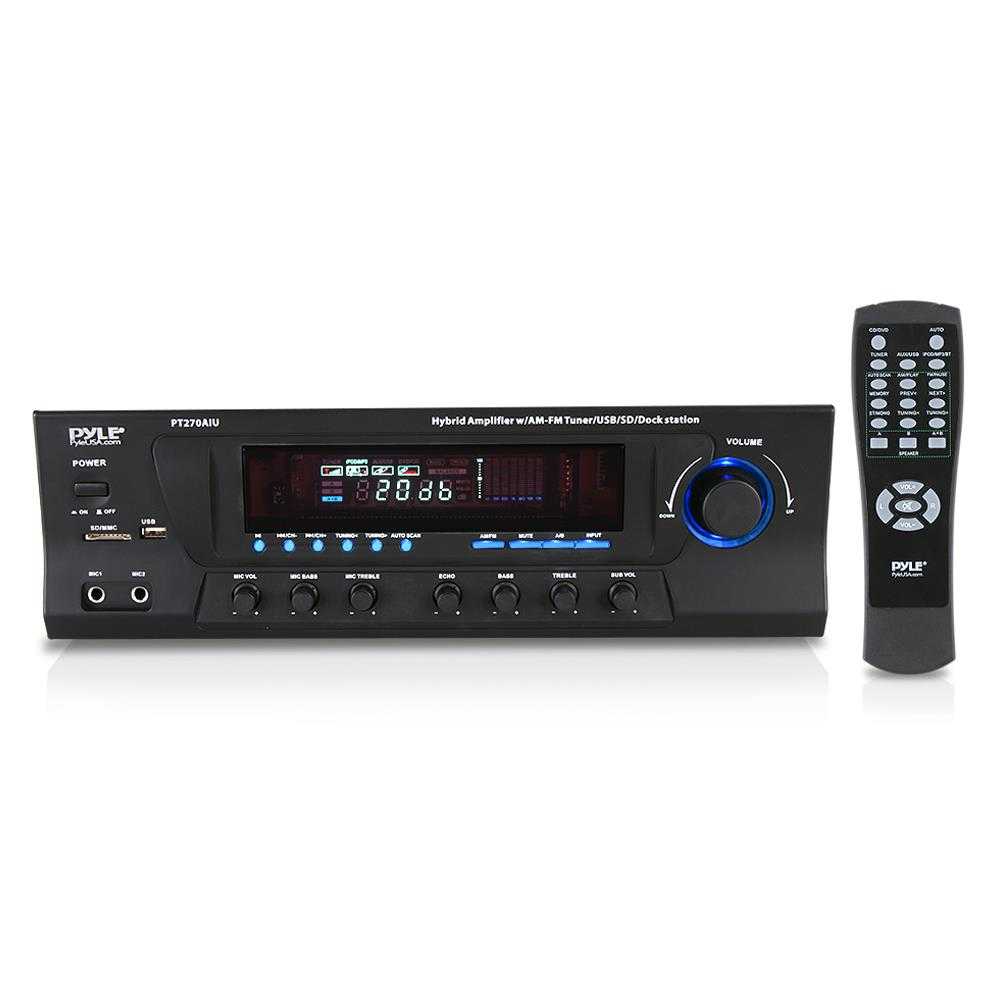 Pyle W Stereo Receiver Am Fm Tuner Sky Tactical